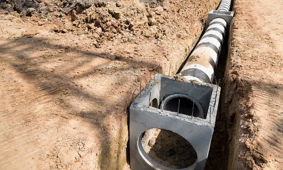 Stormwater drainage pipeline construction